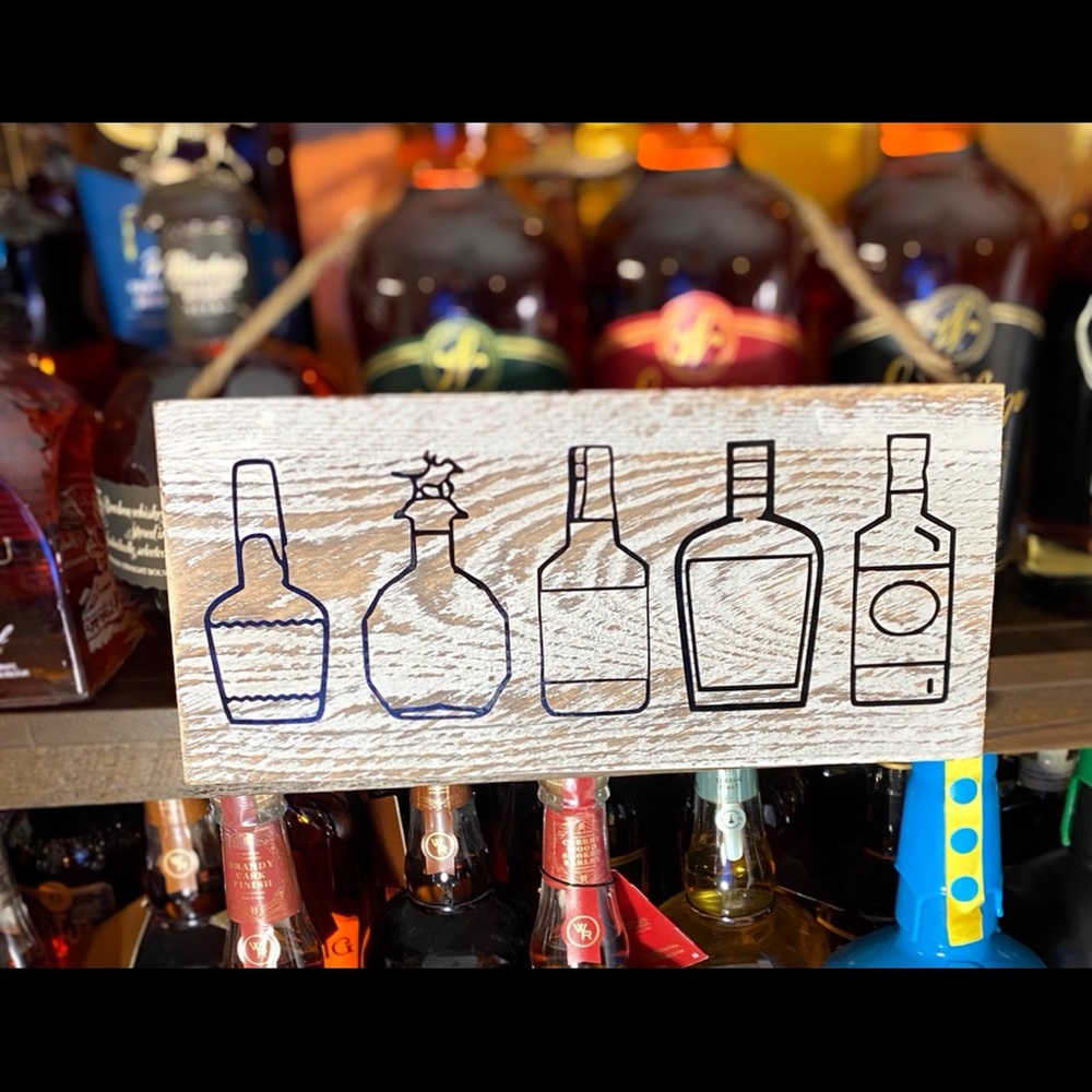 Bourbon themes home decor sign‎